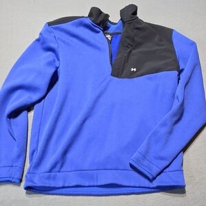 Under Armour Men's Performance Pullover in Blue and Black Large EUC